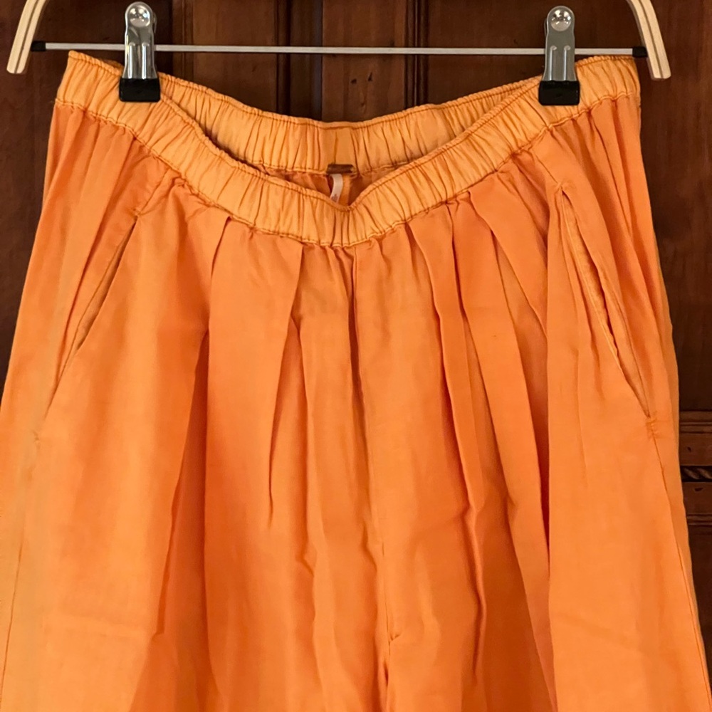 Free People Orange Wide Leg Pants - Picture 9 of 16